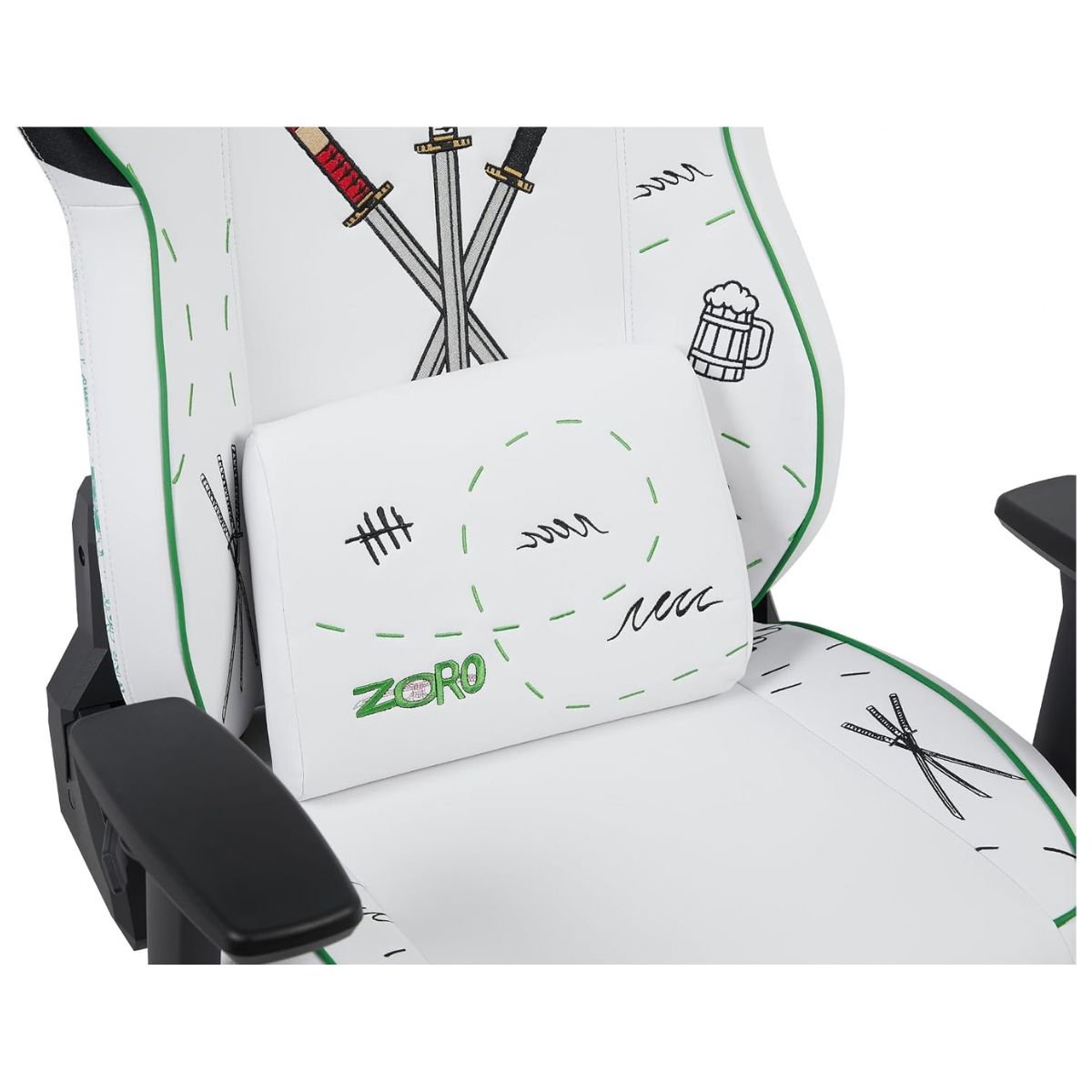GamerTek Quest Conqueror Zoro Edition Gaming Chair | PU & Fabric | 4D Armrests | Recline | 150kg Capacity | RT00010