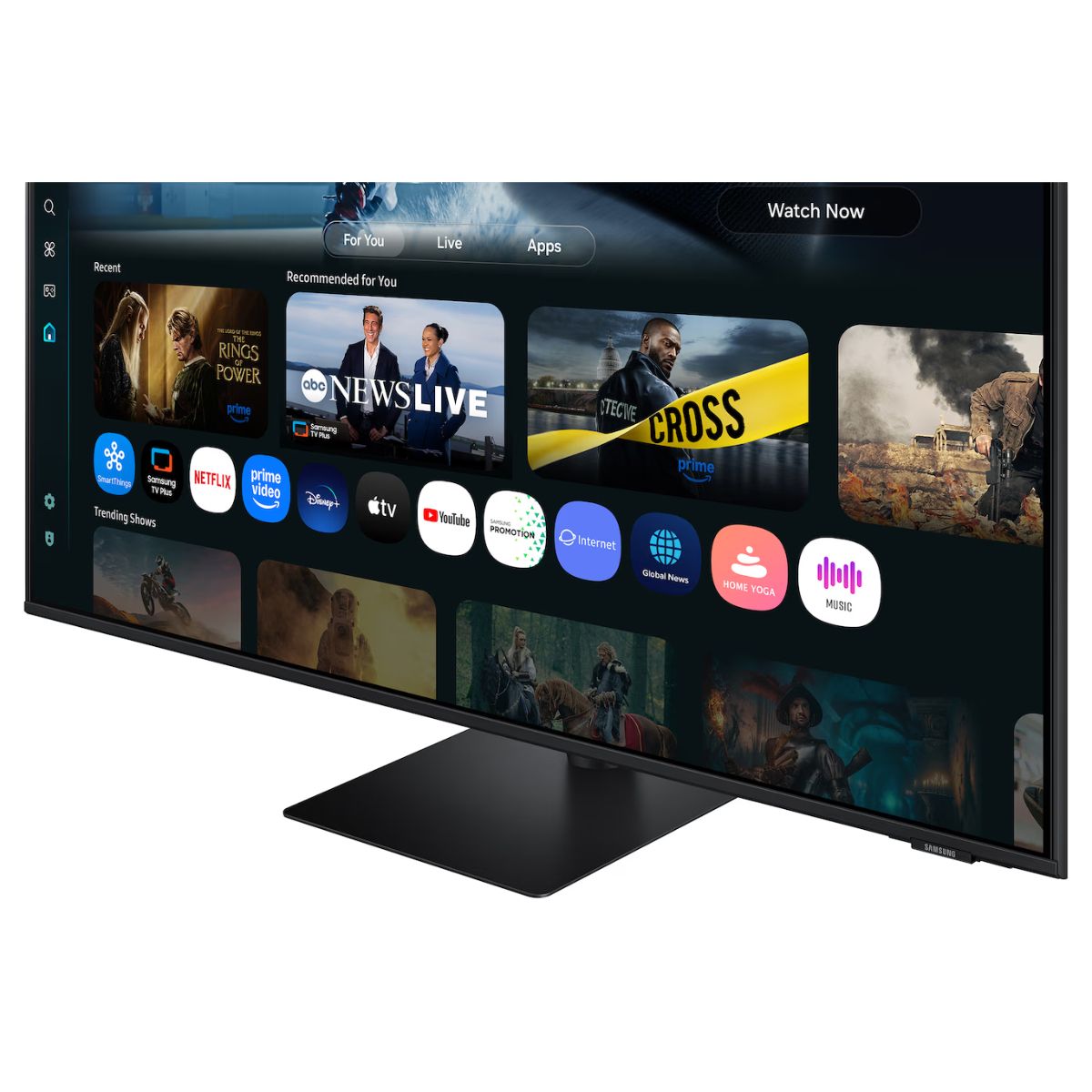 Samsung M7 M70F Smart Monitor, 43" VA Display, 4K UHD Resolution, 60Hz Refresh Rate, 4ms (GtG) Response Time, Tizen Operating System, WIFI5 & BT5.2 Connectivity, Black