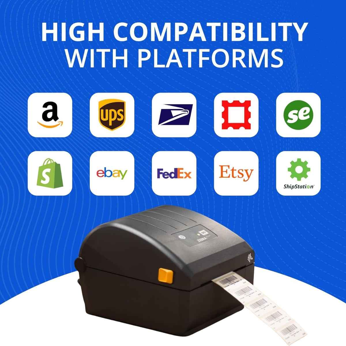 Zebra ZD220 TT Label Printer, 203 dpi/8 Dots Per mm Resolution, 4 in./102 mm Per Second Print Speed, Peeler, EPLII, ZPLII, USB | ZD22042-T0EG00EZ