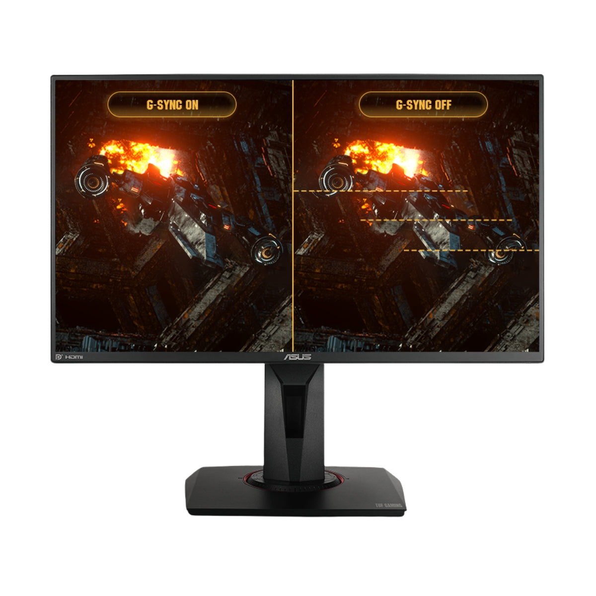 Asus TUF Gaming VG259QM 24.5 inch Full HD HDR Monitor (1920x1080), Fast IPS, Overclockable 280Hz, 1ms (GTG), Extreme Low Motion Blur Sync, G-SYNC Compatible