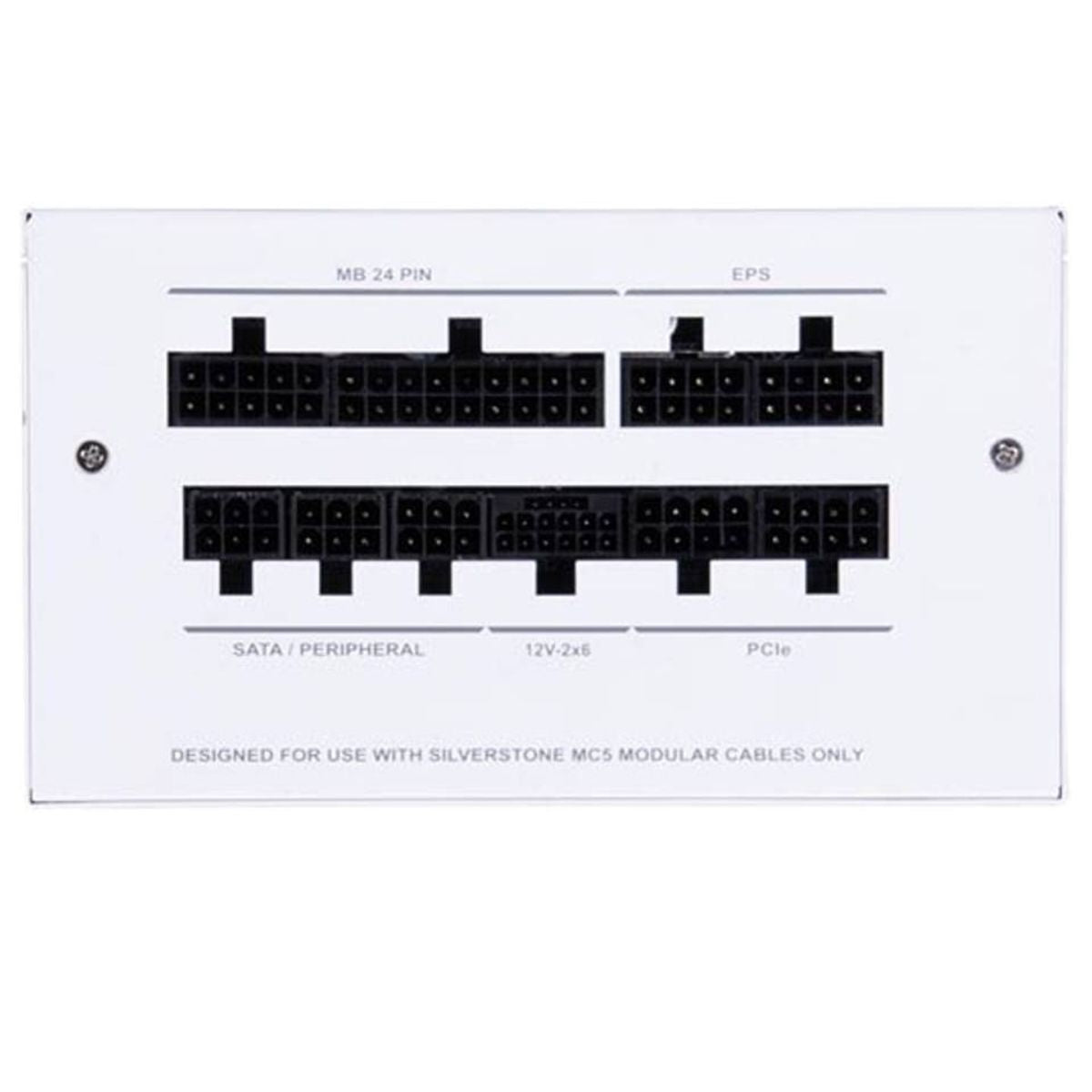 SilverStone DA850R Fully Modular Power Supply, 80 PLUS Gold, 850W ATX 3.0 & PCIe 5.0, Active PFC, Silent 120mm Fan, Advanced Protections, 12V-2x6 PCIe Connector, White