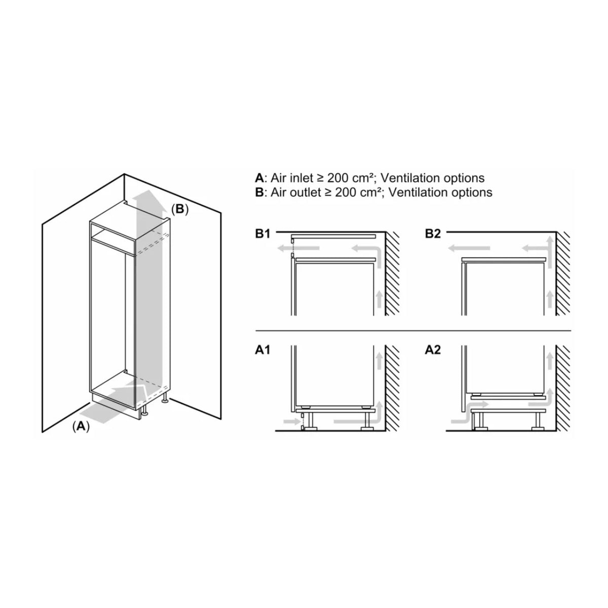 Siemens iQ500 Built-In Fridge 321L