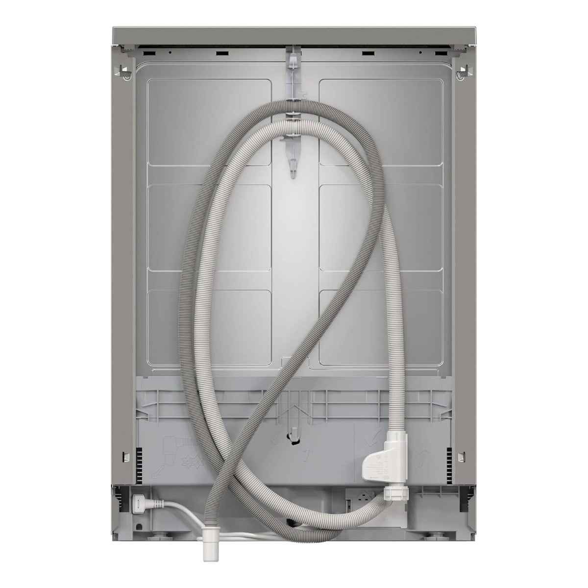 Siemens iQ100 Free-Standing Dishwasher SN216I00AM, Vario Speed, Rack Matic, Hygiene Plus Motion, Inherent Heat Drying System, Brushed Steel Anti-Fingerprint