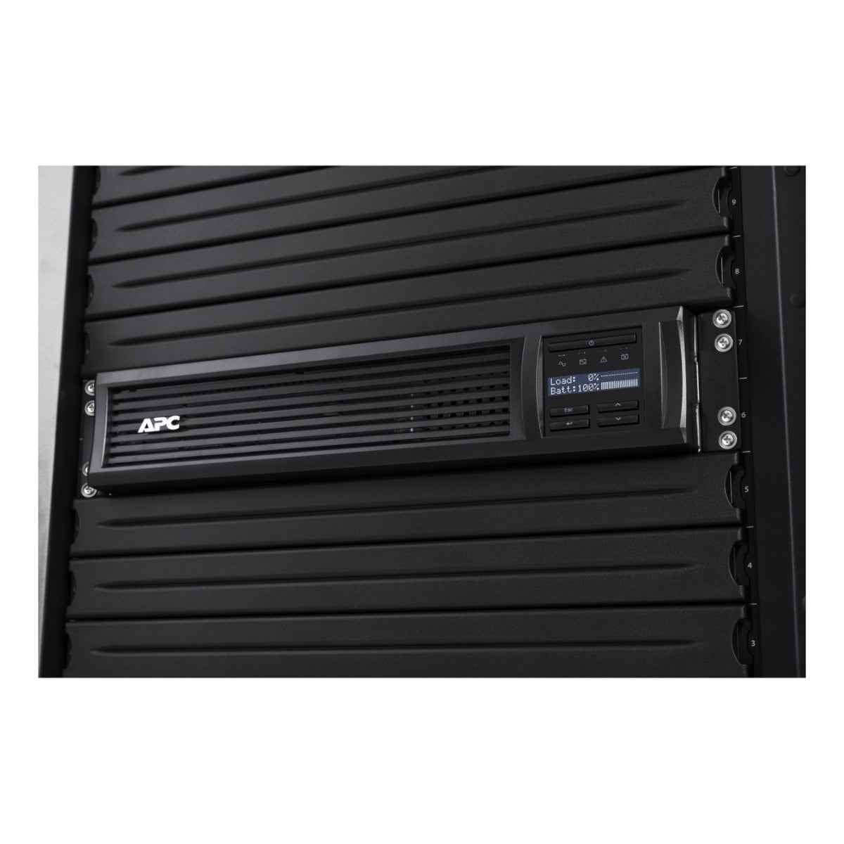 APC Smart-UPS SMT 2200VA 120V (SMT2200RM2UNC) - Line Interactive, Rackmount 2U, 6x NEMA 5-15R+2x NEMA 5-20R outlets, Network Card, AVR, LCD