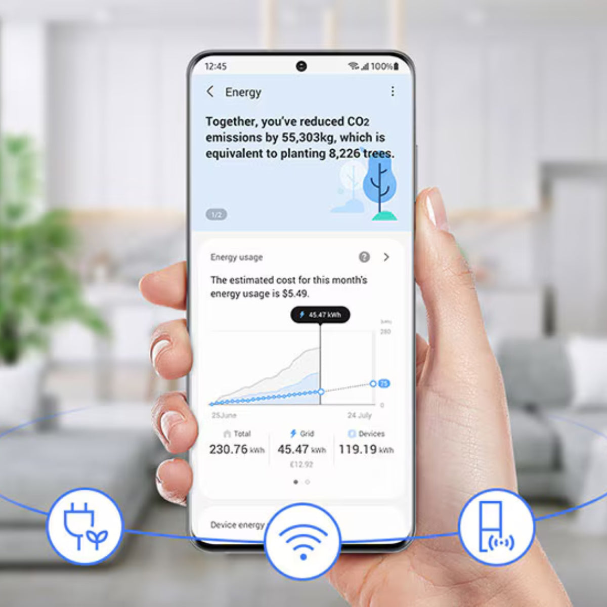 Samsung RT6300C 460 Liters Bespoke Top Mount Freezer Refrigerators RT47CB664622AE with SmartThings AI Energy Mode, SpaceMax™ and Optimal Fresh