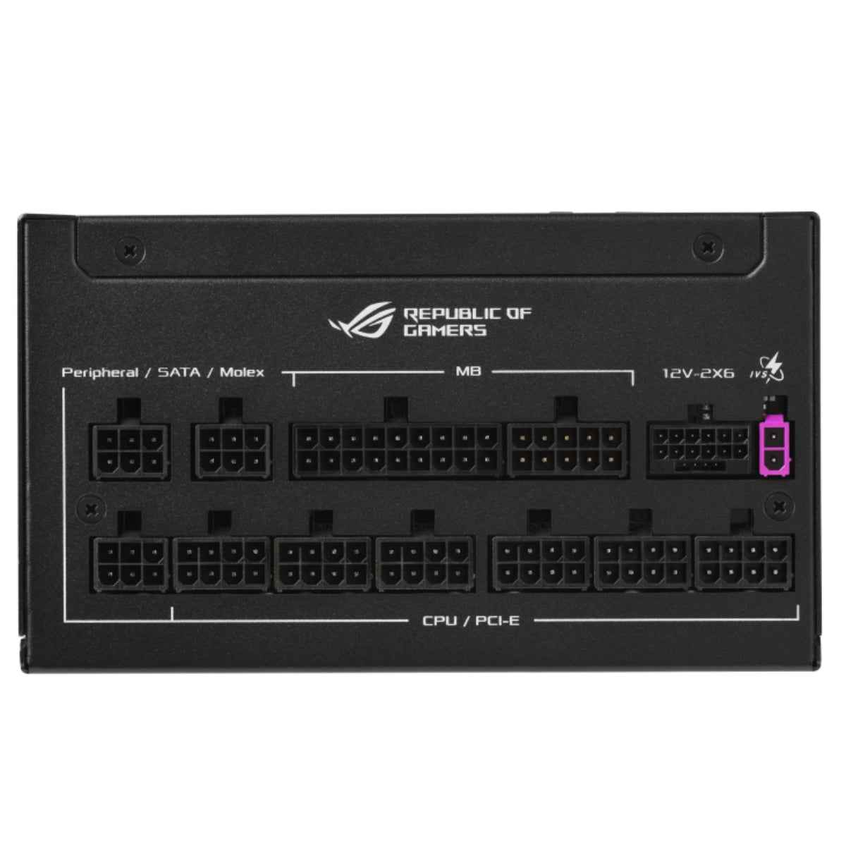 ASUS ROG Strix 1200W Fully Modular Power Supply, 80 PLUS Platinum Efficiency, Active PFC, GaN MOSFET, ATX 3.1 Compatible, Cybernetic Lambda A+, Dual Ball Fan bearings - Black