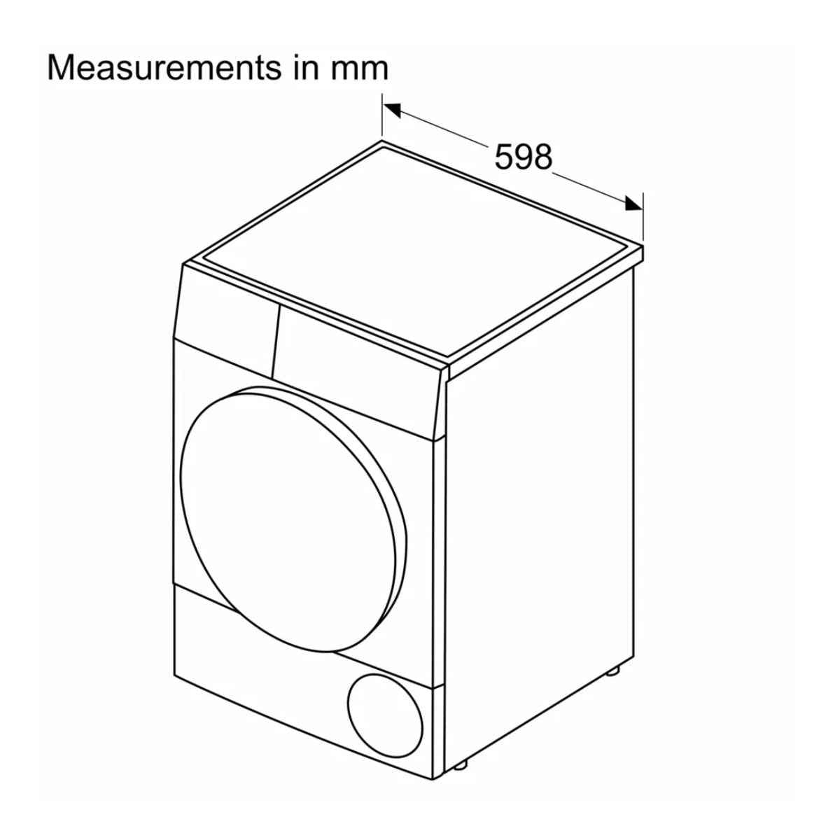 Siemens iQ300 WT45H213GC 8 kg Heat Pump Tumble Dryer, Auto Dry Sensor Controlled Drying