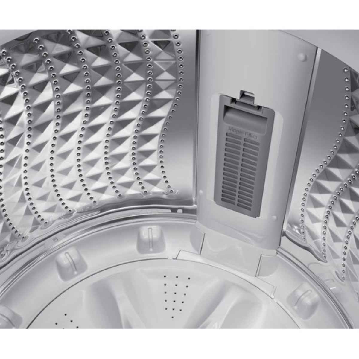 Samsung WA5000C / WA10CG5745BVGU 10kg Top-Load Washing Machine — Eco Bubble™, Digital Inverter Technology, Super Speed, Black Caviar Matt