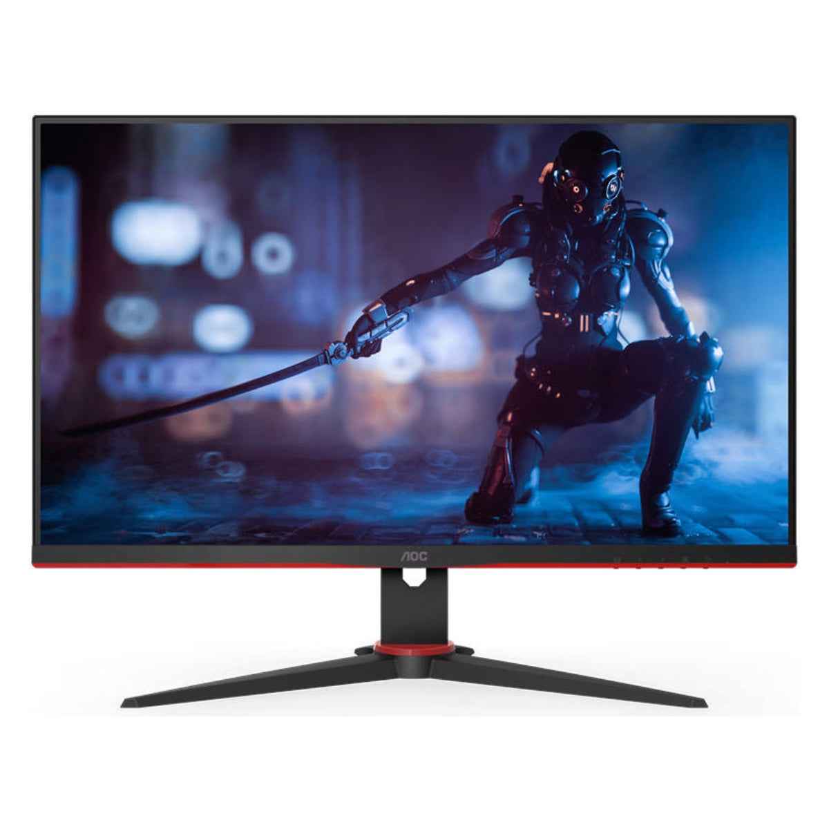 AOC 27G2SE 27" AdaptiveSync Gaming Monitor, 165Hz 1920 1080VA Display, 1ms Response Time, 16.7M Color, 178° (H) / 178° (V) Viewing Angle, VGA 1, HDMI 1.4 2, DP 1.2 1, Black- Red
