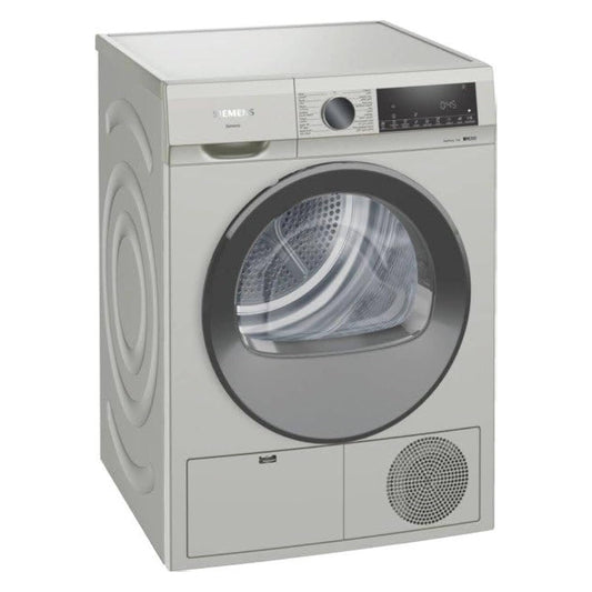 Siemens IQ300 WQ41G20XGC  9kg Heat Pump Tumble Dryer,, Auto Dry Technology, No Towels Program, Fluff Filter, Yes Anti-Vibration Walls, Anti-Crease Function, Silver Inox