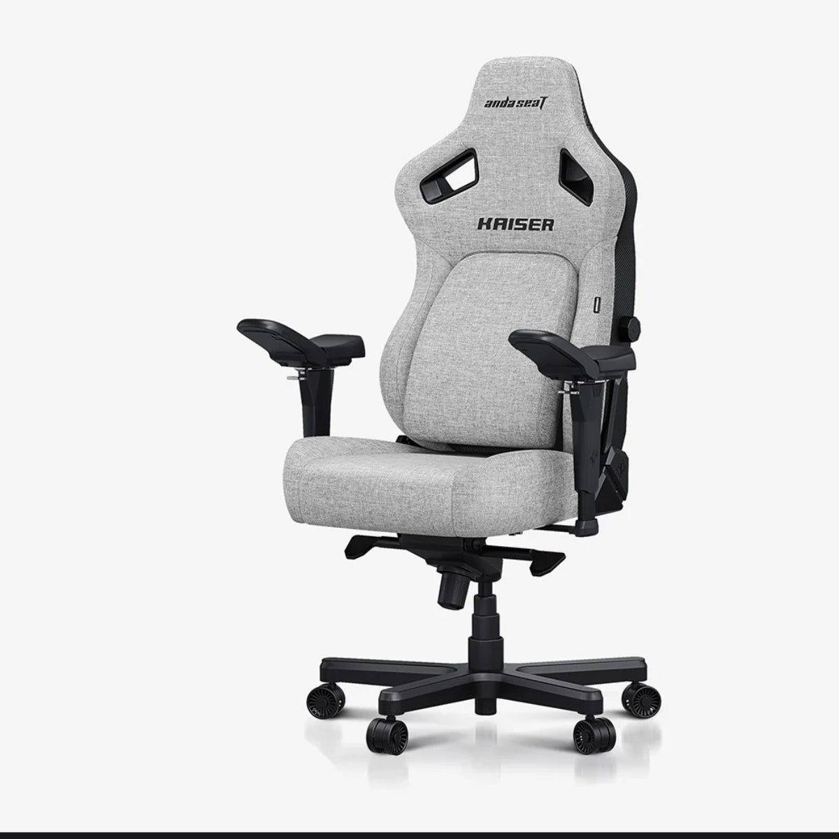 AndaSeat Kaiser 4 Series XL – Premium Gaming Chair (Linen Fabric, Grey)
