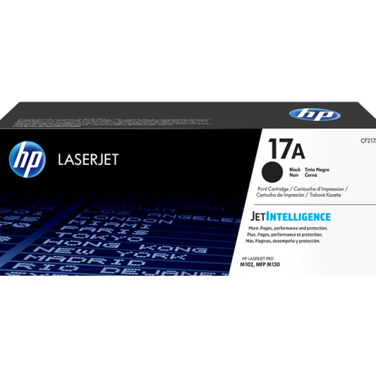 HP 17A Black Original LaserJet Toner Cartridge, 1,600 Pages Crartirage Yield, Standard Size and Reliable | CF217A