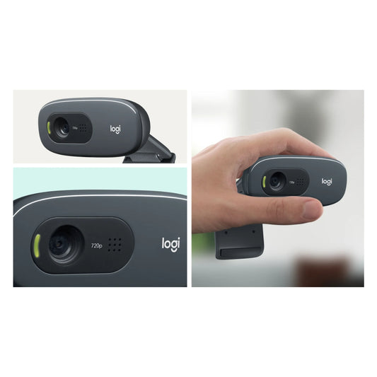 Logitech C270 Webcam Desktop or Laptop, HD 720p Widescreen for Video Calling and Recording