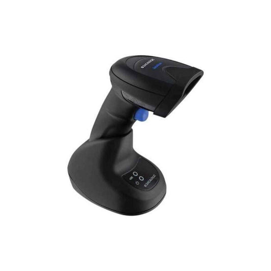 Datalogic QuickScan QBT2500 Bluetooth Scanner, 2D, Imager, Digimarc, Multi-Interface (RS232, KBW, USB), IP52 Protection Class, (USB, Straight, 2m), Charging/Transmitter Cradle, Black | QBT2500-BK-BTK1