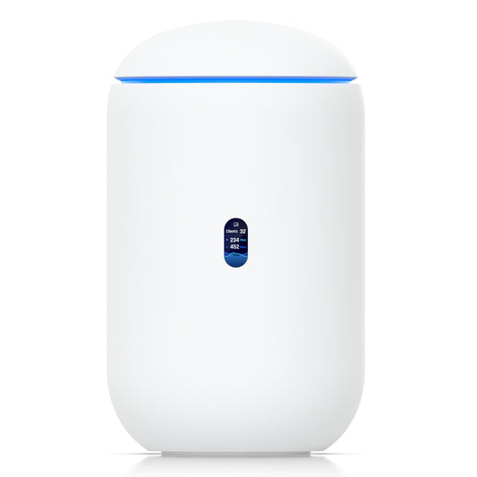 Ubiquiti UDR7 Dream Router 7 White Color, Desktop 10G Cloud Gateway, Wi-Fi 7, Quad-core ARM® Cortex®-A53 at 1.5 GHz Processor, 1x 10G SFP+ & 1x 2.5 GbE RJ45 Ports, PoE Switch