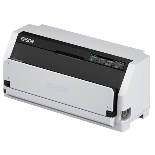Epson LQ-690II 24-Pin Dot Matrix Printer, 24-Pin Printing Method, Up to 10 CPI Printing Speed, 360 x 180 DPI Resolution, USB 2.0 Connectivity, White / Black | C11CJ82402