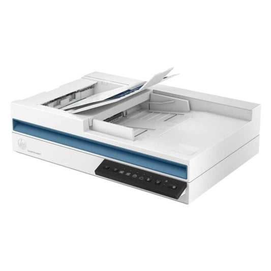 HP ScanJet Pro 2600 f1 Scanner, Fast 2-Sided Scanning & Auto Document Feeder, 1200x1200 dpi Resolution, Up to 25 ppm Scan Speed, 60 Sheets Automatic Document Feeder Capacity, USB 2.0, White | 20G05A