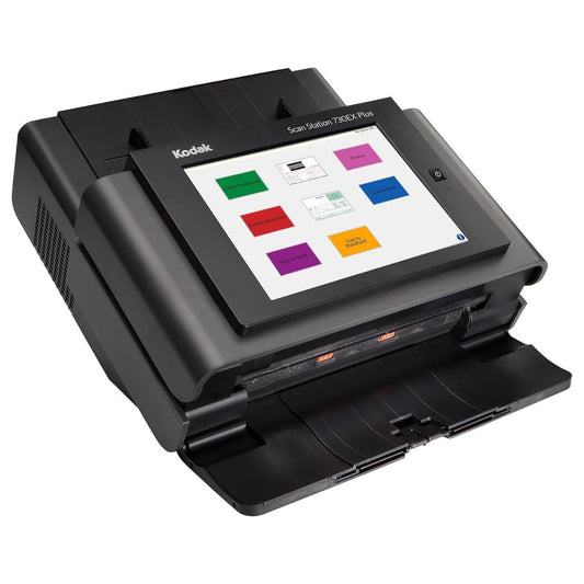 Kodak Scan Station 730EX Plus Desktop Network Document Scanner – 70ppm Duplex, Standalone Operation, Gigabit LAN, 75-Sheet ADF | 1060094