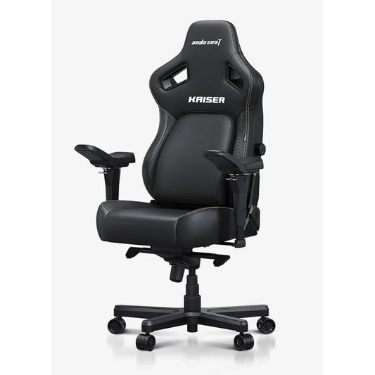AndaSeat Kaiser 4 Series XL – Premium PVC Leather Gaming Chair (Elegant Black)