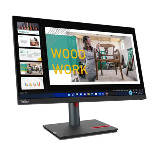Lenovo ThinkVision P24q-30 24" Monitor, IPS Display, QHD Resolution, 60Hz Refresh Rate, 4ms (Extreme Mode) Response Time, 16.7m Color Display, Anti-Glare Feature, Black