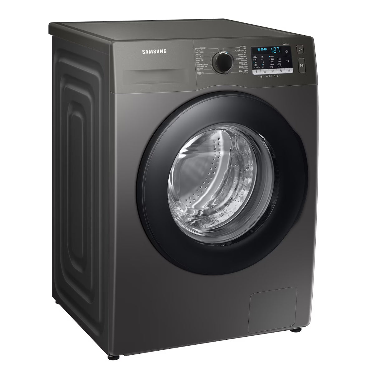 Samsung WW5000T 8 kg Front-Load Washing Machine WW80TA046AX/GU with Eco Bubble™, Hygiene Steam, 1400 rpm, Inox / Platinum Silver
