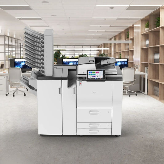 Ricoh IM 9000 A3 Mono Multifunction Printer, RICOH IM 9000, a high-speed A3 black-and-white multifunction printer built for demanding workloads. Enjoy 90 ppm printing, fast 3-second first output, and an 8,700-sheet max- 418781