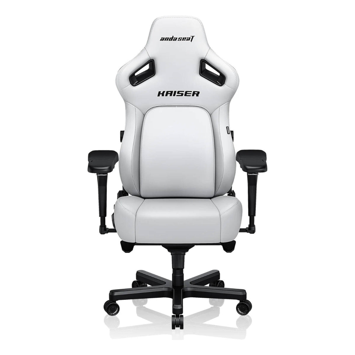 AndaSeat Kaiser 4 Series XL – Premium PVC Leather Gaming Chair (Cloudy White)