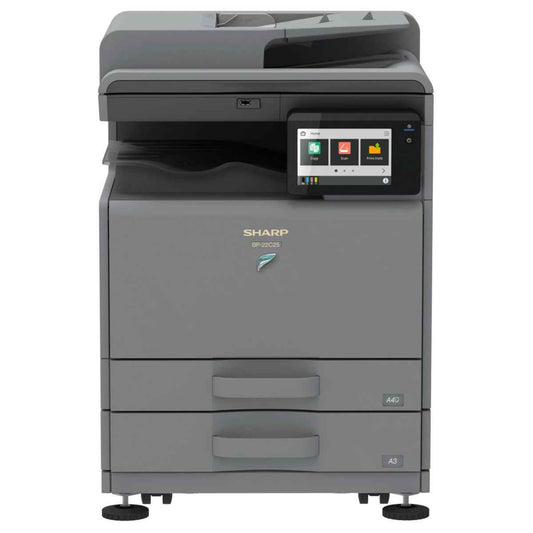 Sharp BP-22C25 25 ppm A3 color MFP, Print, Copy, Scan, 7” Color Touch Screen, Robust Security, Duplex, Network (Windows & Mac), Direct print from Mobile/ Mac device, Automatic document feeder