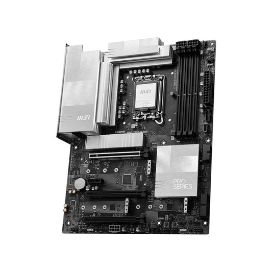 MSI Pro Z890-P Wi-Fi LGA 1851 ATX Motherboard, Intel Z890 Chipset, 4x DDR5 UDIMM Slots, Up to 256GB Max Memory, Wi-Fi 7 & BT 5.4, 3x PCI-E x16 Slots, 4x M.2 Slots - Black