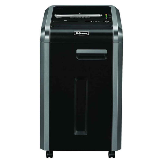 Fellowes PowerShred 225Ci Cross-Cut Shredder, 60L Bin Capacity, 4 x 38mm Cut Size, P-4 Security Level, SafeSense & SilenShred Technology, Shreds Up to 24-Sheets, Energy Saving System, Black | 225Ci