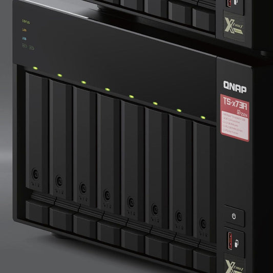 QNAP TS-873A-8G 8-Bay NAS – AMD Ryzen V1500B, 2.5GbE, NVMe, PCIe Expansion | 3 Years Warranty