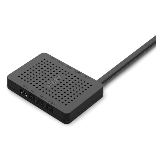 NZXT RGB & Fan Controller Black AC-CRFR0-B1, 3 Lighting Channels, 1 Sata Power Cable, USB 2.0 Header, Windows 11/10 Operating System