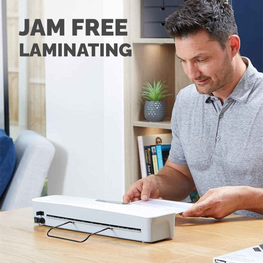 Fellowes Pixel A3 Laminator | Supports 80–125 Micron Pouches | Quick Warm-Up | Jam Release Lever | Auto Shut-Off | White
