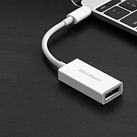 UGREEN 40372 USB-C to DisplayPort Adapter | 4K 60Hz | 15CM | White