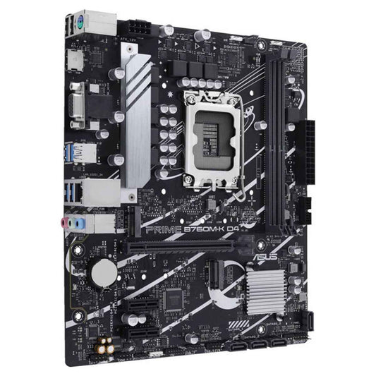 Asus PRIME B760M-K D4 LGA 1700 Micro-ATX Motherboard | DDR4 | PCIe 4.0 | 2.5Gb Ethernet | Aura Sync