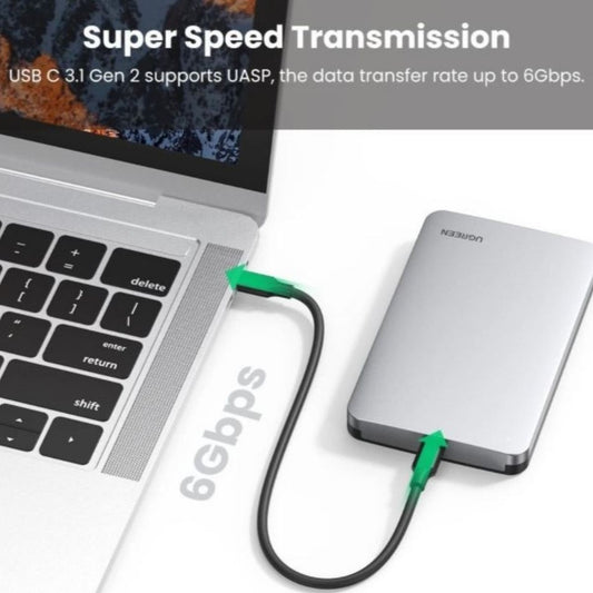 UGREEN 70499 USB-C Hard Drive Enclosure for 2.5" SATA SSD & HDD | USB 3.1 Gen 2 | Aluminum