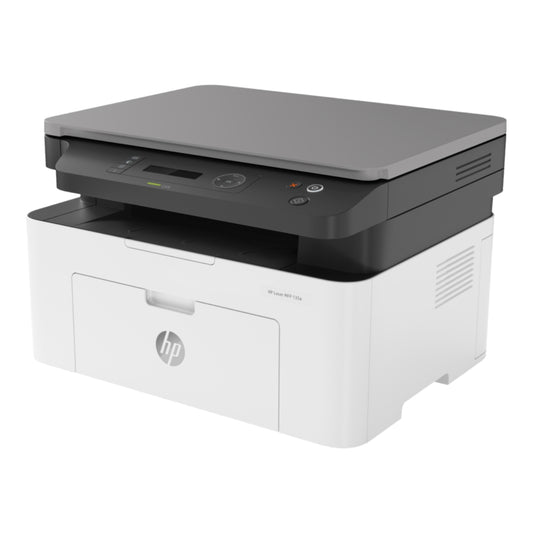 HP Laser MFP 135A Multifunction Monochrome Laser Printer – Print, Scan, Copy, 21 ppm, 1200 × 1200 dpi, 150-Sheet Tray, White | 4ZB82A