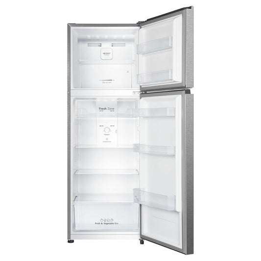 Hisense RT3N418NAI Top Mount Refrigerator, 320L Net Capacity, Total No Frost, Multi Air Flow, Moisture Fresh Crisper, Deodorizing Filter, LED Interior Light, Silver