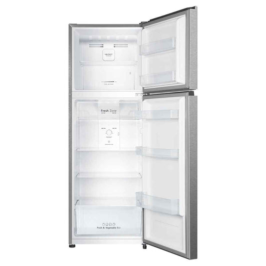 Hisense RT3N418NAI Top Mount Refrigerator, 320L Net Capacity, Total No Frost, Multi Air Flow, Moisture Fresh Crisper, Deodorizing Filter, LED Interior Light, Silver