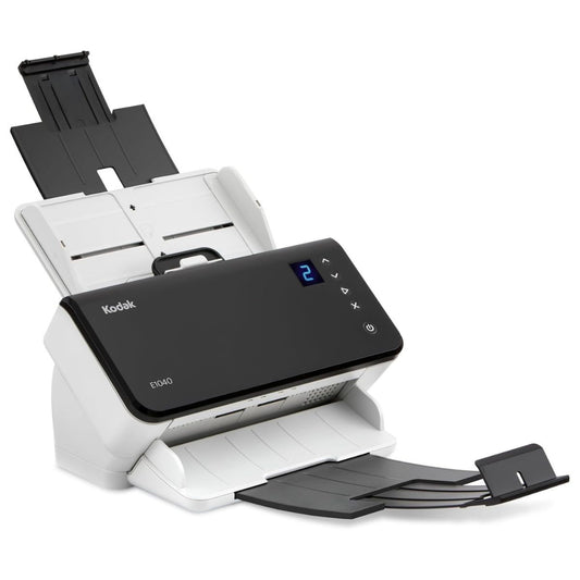 Kodak Alaris E1040 Scanner, 40ppm/80ipm Speed, 600dpi Optical Resolution, Up to 80 Sheets Feeder Capacity, Up to 5,000 Pages Per Day, White/Black | 8011892