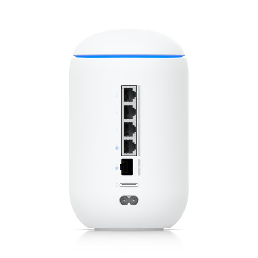 Ubiquiti UDR7 Dream Router 7 White Color, Desktop 10G Cloud Gateway, Wi-Fi 7, Quad-core ARM® Cortex®-A53 at 1.5 GHz Processor, 1x 10G SFP+ & 1x 2.5 GbE RJ45 Ports, PoE Switch