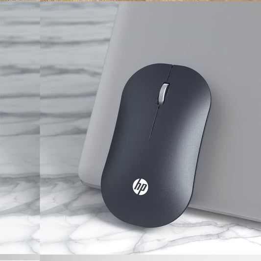 HP DM10 Wireless Bluetooth Mouse, 1600 DPI Resolution, Metal Roller, 2.4Ghz Wireless Dongle, Adonized Aluminum Alloy Shell, Black