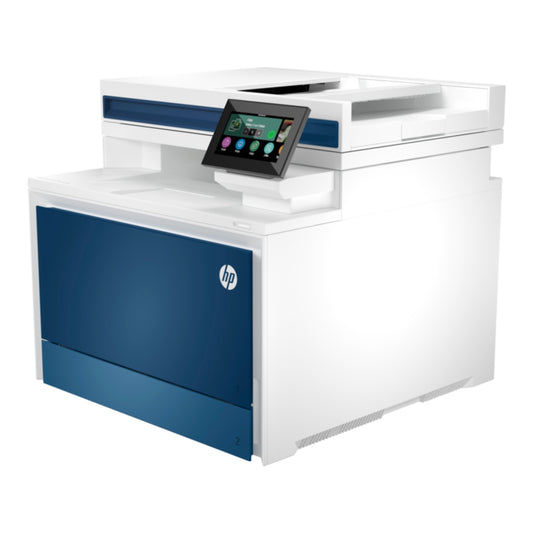 HP Color LaserJet Pro 4303dw A4 Colour Laser Multifunction White Printer, Print, Copy, Scan, ADF, Duplex, Print Speed Up to 35/33 ppm, 4.3" WLED Display, USB, Ethernet, Wi-Fi