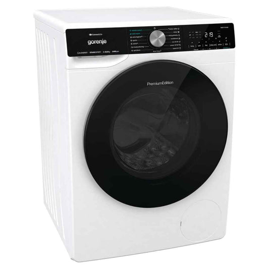 Gorenje WNS1X4ARTWIFI Front Load Washing Machine, 10.5kg Capacity, Inverter PowerDrive Motor, Wi-Fi Smart Control, WaveActive Drum, 1400 RPM, White