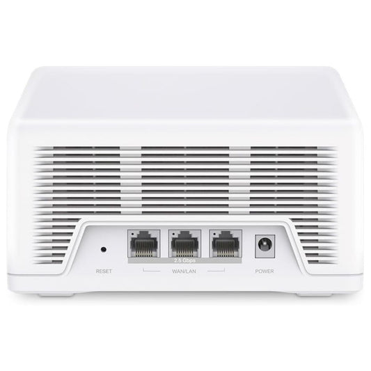 MERCUSYS Halo H47BE (2-Pack) Wi-Fi 7 Mesh System | BE9300 Tri-Band | 9.3Gbps Wireless Speed | 3× 2.5G Ports per Unit | MLO | WPA3 | Whole-Home Mesh Router