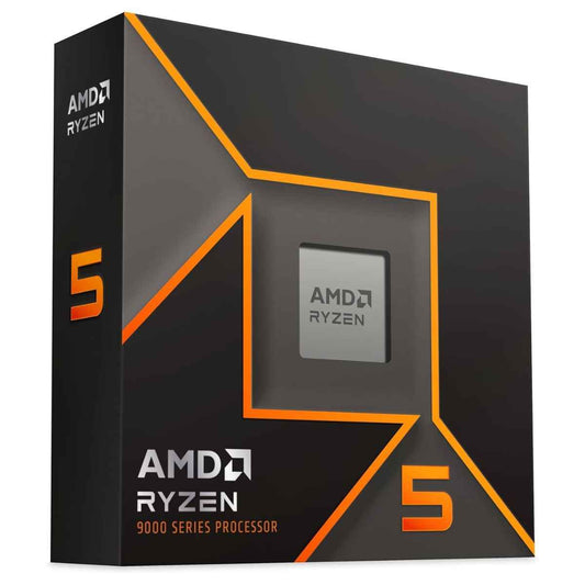 AMD Ryzen 5 9600X AM5 CPU Processor, 6 Cores & 12 Threads, 5.4 GHz Max Boost Clock, 6MB L2 & 32MB L3 Cache, AMD Radeon Graphics, Zen 5, PCIe 5.0 x16 | 100-100001405WOF