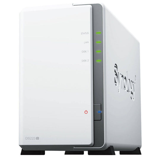 Synology DiskStation DS223j 2-Bay NAS – Realtek Quad-Core, 1GB RAM, Private Cloud Storage | 1 Years Warranty