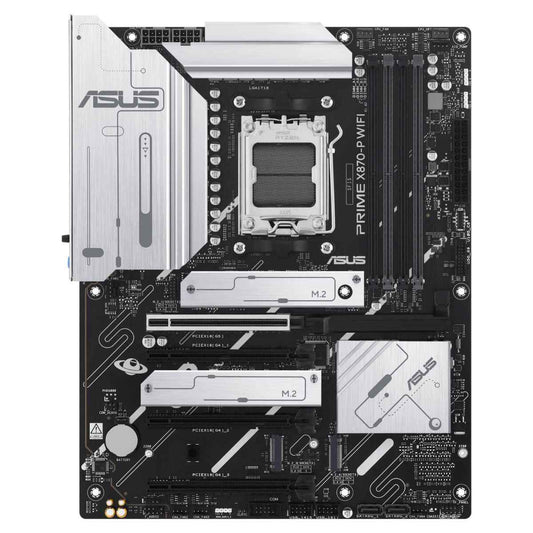 ASUS PRIME X870-P WIFI ATX Motherboard | AMD X870 Chipset | DDR5 Memory Support | PCIe 5.0 | WiFi & Bluetooth 5.4 | 2.5Gb Ethernet | 4x M.2 Slots | HDMI | 90MB1IS0-M0EAY0