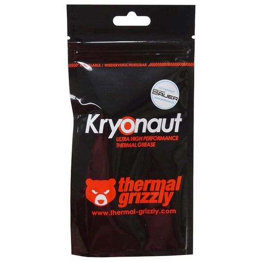 Thermal Grizzly Kryonaut 1g High Performance Thermal Grease | Premium Thermal Compound | Multilingual Packaging | TG-K-001-RS