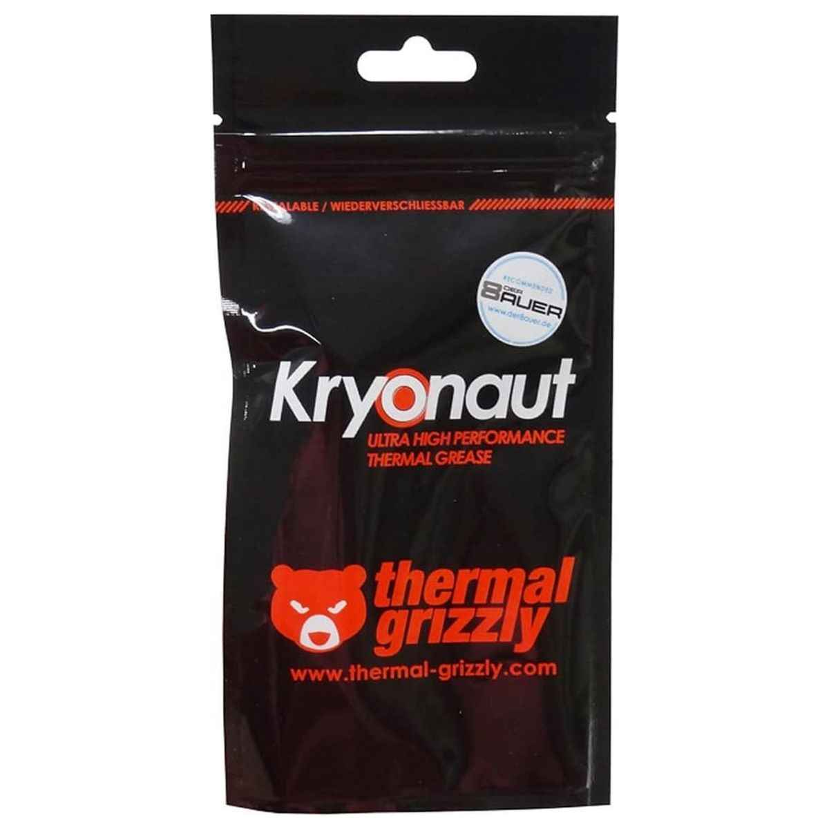 Thermal Grizzly Kryonaut 1g High Performance Thermal Grease | Premium Thermal Compound | Multilingual Packaging | TG-K-001-RS